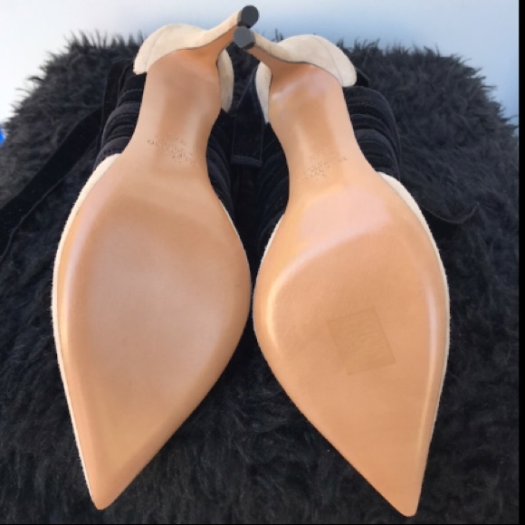 VALENTINO Suede & Velvet Pump - Picture 3 of 3